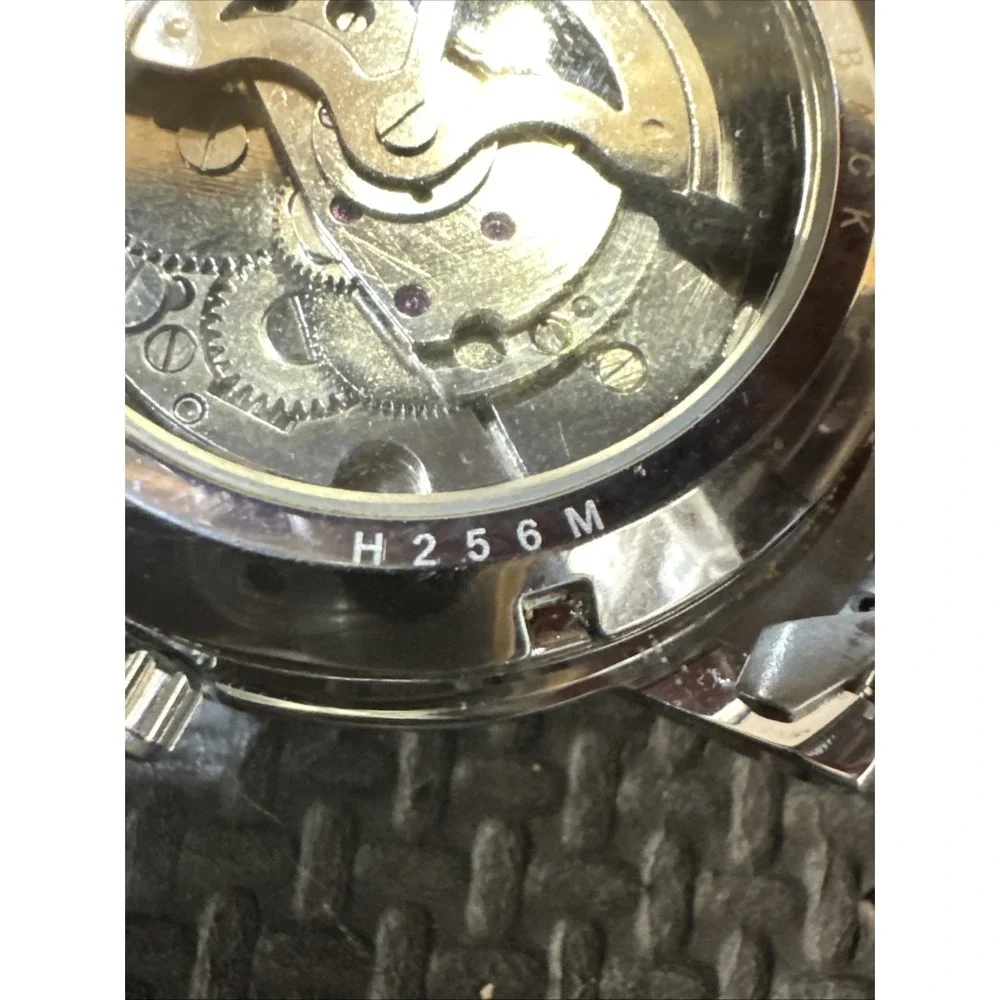 T-WINNER H256M Mechanical Automatic Skeleton Watch w/ Stainless Steel Band